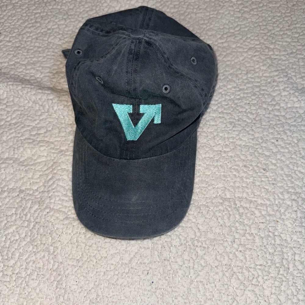 Black Cap with Teal Logo